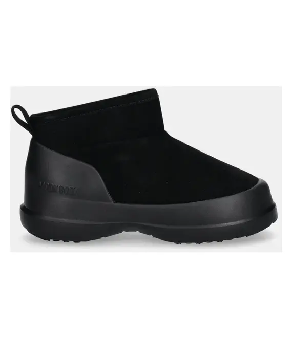 Μπότες χιονιού σουέτ Moon Boot MB LUNA LOW BOOT SUEDE χρώμα: μαύρο, 80D2480040 N001