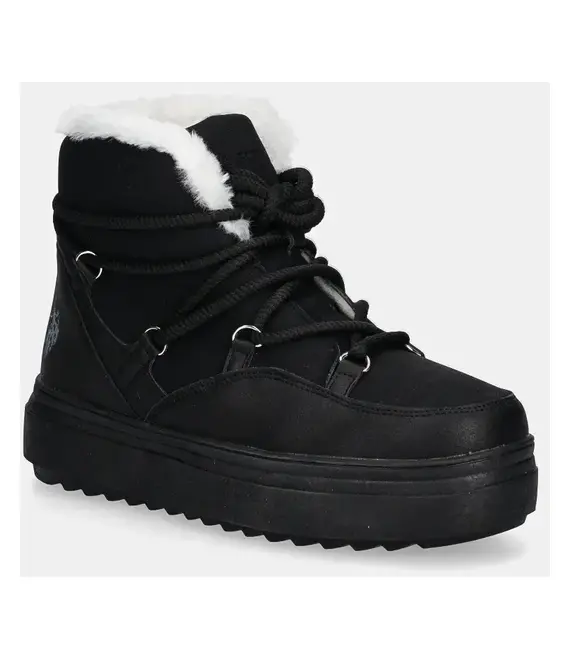 Μπότες χιονιού U.S. Polo Assn. ICY χρώμα: μαύρο, ICY004W/DHY1