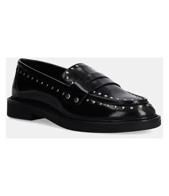 Δερμάτινα μοκασίνια Steve Madden Harloe χρώμα: μαύρο, SM11003264