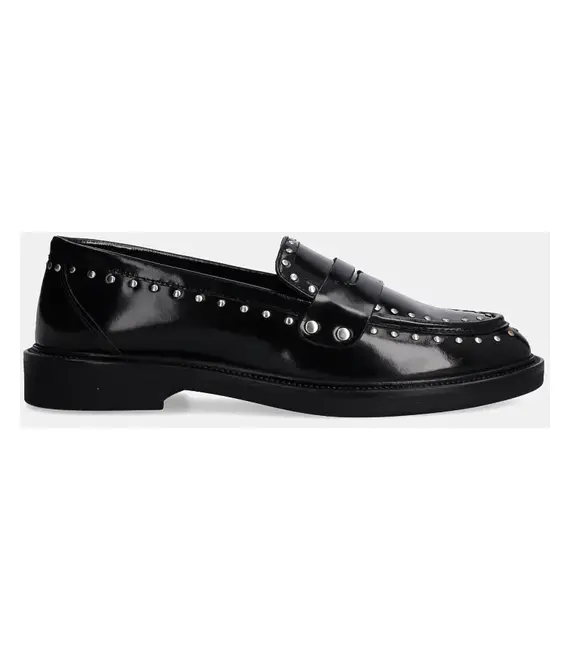 Δερμάτινα μοκασίνια Steve Madden Harloe χρώμα: μαύρο, SM11003264