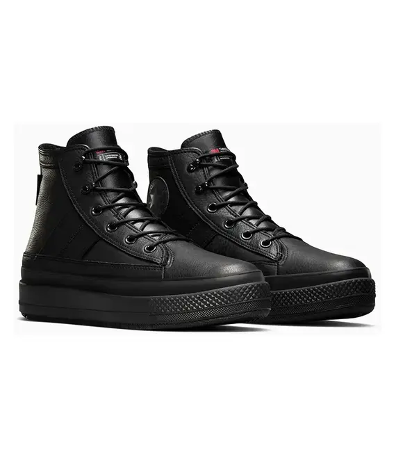 Δερμάτινα αθλητικά παπούτσια Converse Chuck Taylor All Star Equip Waterproof χρώμα: μαύρο, A08557C