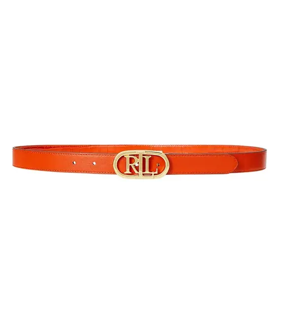 Αναστρέψιμη δερμάτινη ζώνη Lauren Ralph Lauren χρώμα: μπεζ, 412942269