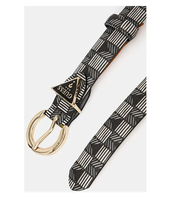 Ζώνη Guess χρώμα: μαύρο, BW9178 P4425