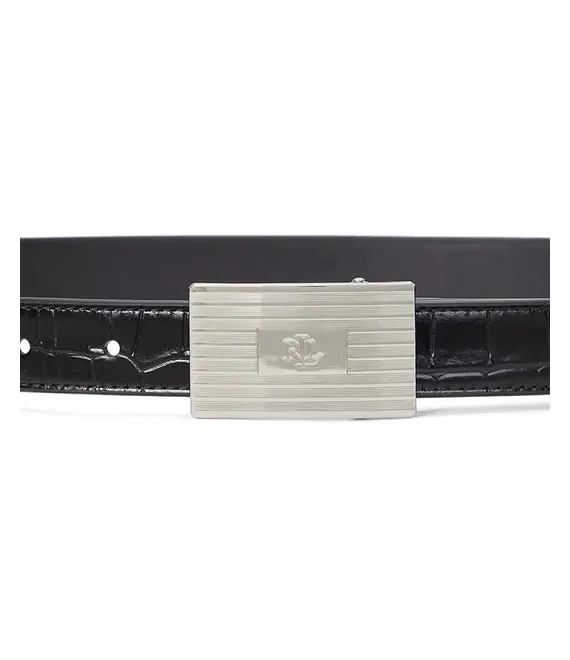 Δερμάτινη ζώνη Lauren Ralph Lauren χρώμα: μαύρο, 412951723