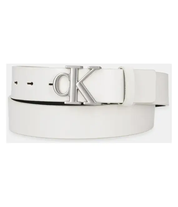 Δερμάτινη ζώνη Calvin Klein Jeans χρώμα: μαύρο, K60K612289