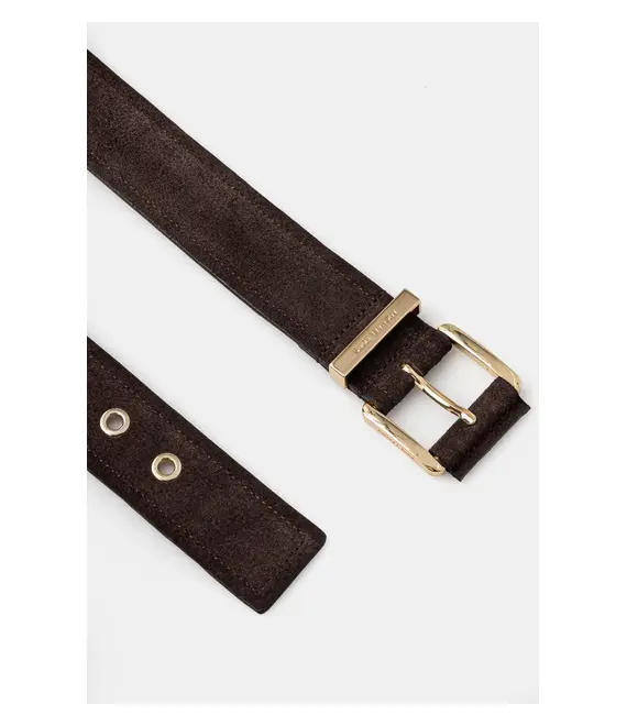 Σουέτ ζώνη MICHAEL Michael Kors χρώμα: καφέ, 559145