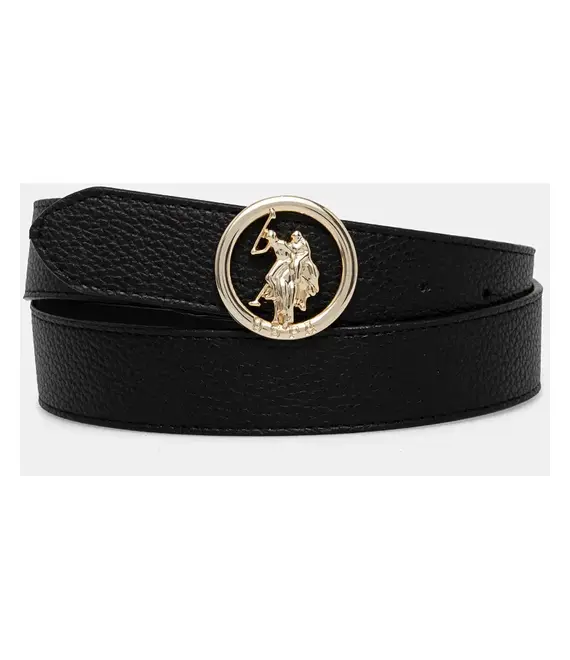 Ζώνη U.S. Polo Assn. Townie χρώμα: μαύρο, AIUT62336WVP
