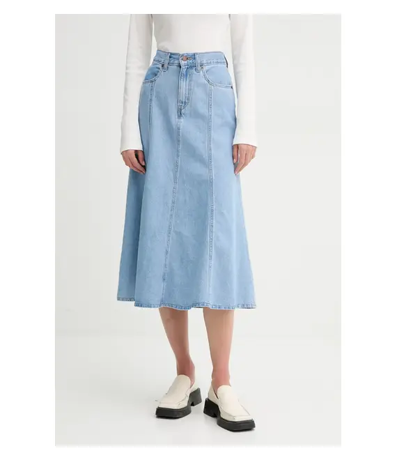 Τζιν φούστα Levi's χρώμα: μπλε, A8730