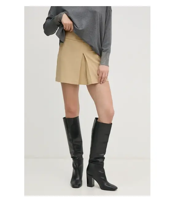 Φούστα United Colors of Benetton χρώμα: μπεζ, 4962D003X