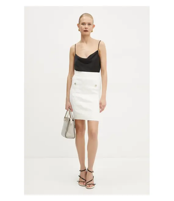 Φούστα Marciano Guess HERMIONE χρώμα: άσπρο, 4BGD01 5661Z