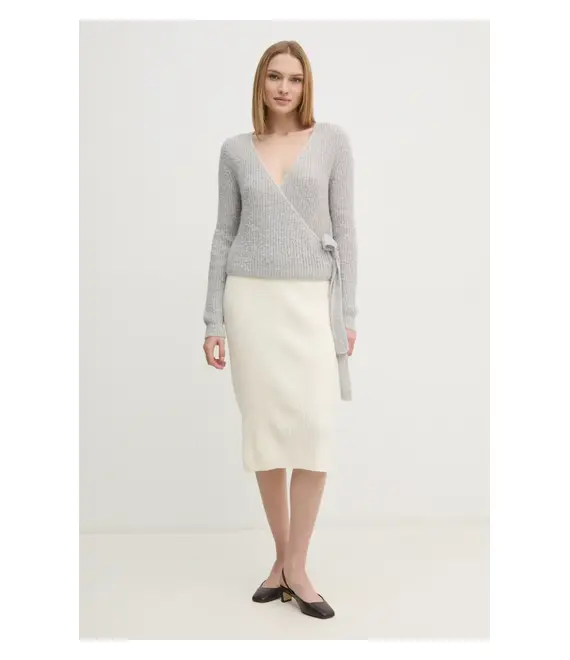 Φούστα Sisley χρώμα: μπεζ, 122NM000F
