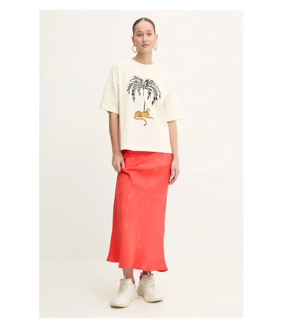 Φούστα Never Fully Dressed Dorris Skirt χρώμα: κόκκινο, NFDSK549