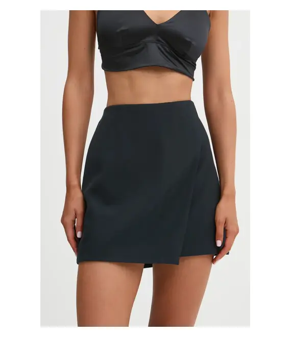 Φούστα Abercrombie & Fitch χρώμα: μαύρο, KI143-4185