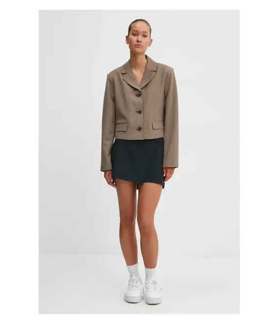 Φούστα Abercrombie & Fitch χρώμα: μαύρο, KI143-4185
