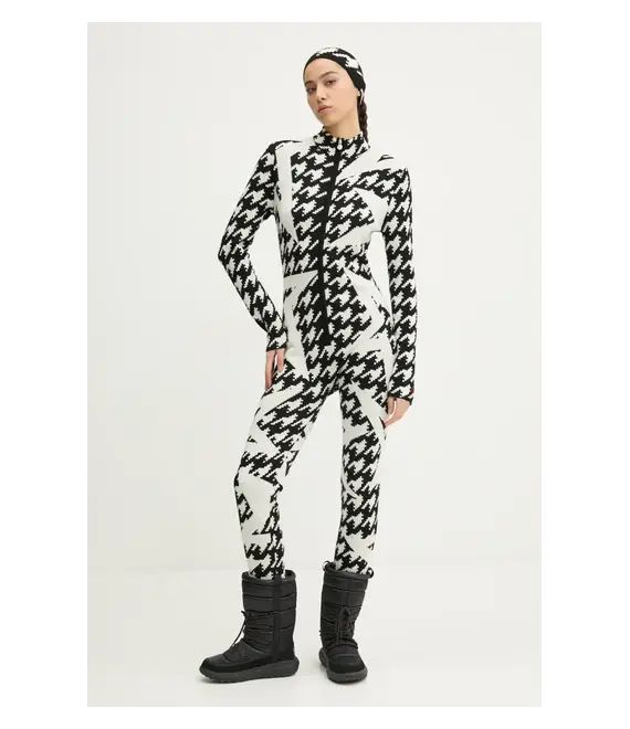 Ολόσωμη φόρμα Perfect Moment Houndstooth Star χρώμα: μπεζ, W3000130