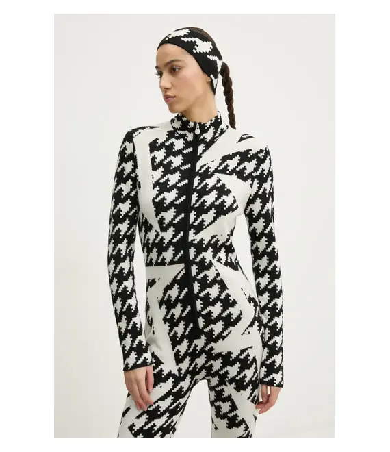 Ολόσωμη φόρμα Perfect Moment Houndstooth Star χρώμα: μπεζ, W3000130