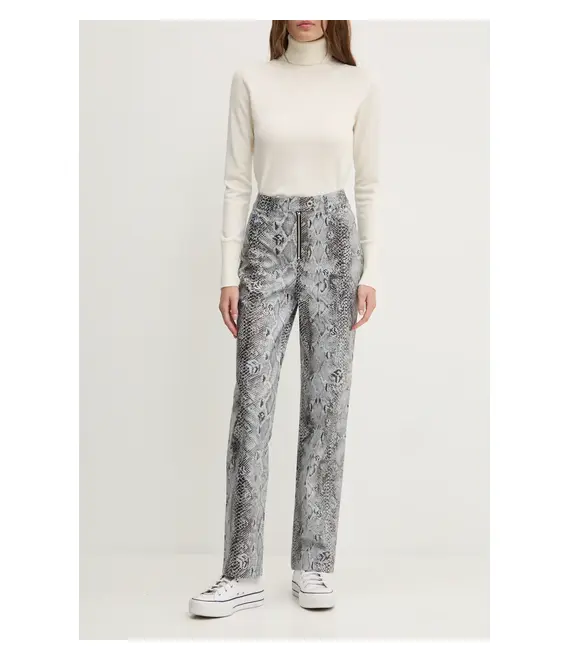 Παντελόνι Karl Lagerfeld Jeans χρώμα: γκρι, 246J1005