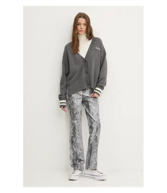 Παντελόνι Karl Lagerfeld Jeans χρώμα: γκρι, 246J1005
