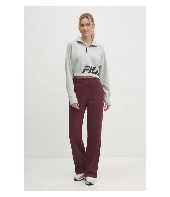 Παντελόνι φόρμας Fila Lauka χρώμα: μπορντό, FAW0910