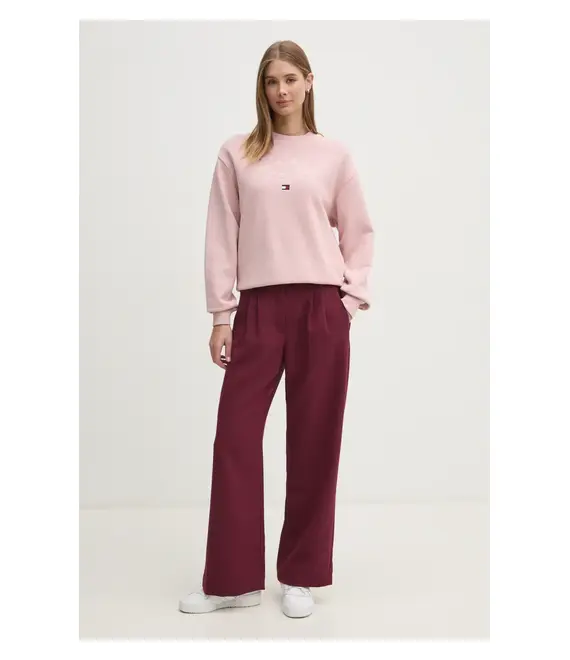 Παντελόνι Abercrombie & Fitch χρώμα: μπορντό, KI156-4475