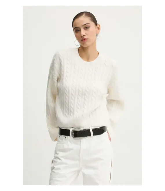 Πουλόβερ Hollister Co. χρώμα: μπεζ, KI350-4274