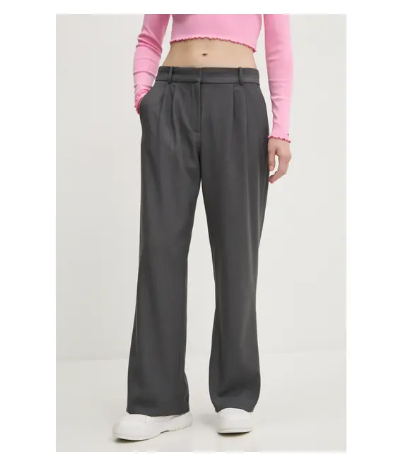 Παντελόνι Abercrombie & Fitch χρώμα: γκρι, KI156-4528