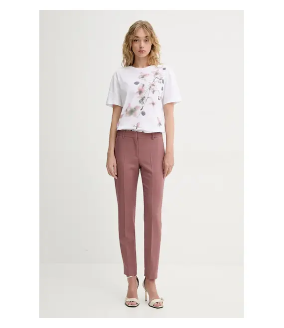 Μάλλινα παντελόνια PS Paul Smith χρώμα: ροζ, W2R.N264.P31053