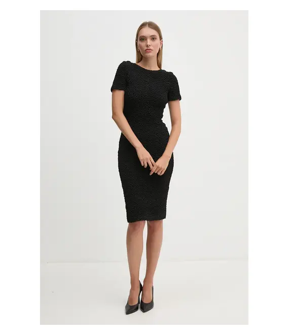Φόρεμα Dkny χρώμα: μαύρο, DD4E2931
