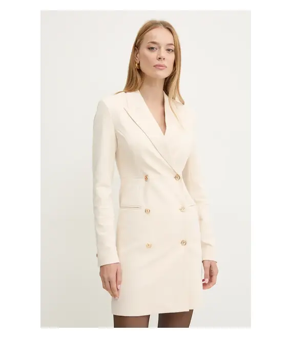 Φόρεμα Twinset χρώμα: μπεζ, 242TP2400