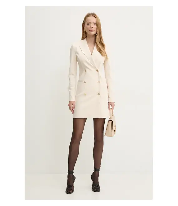 Φόρεμα Twinset χρώμα: μπεζ, 242TP2400