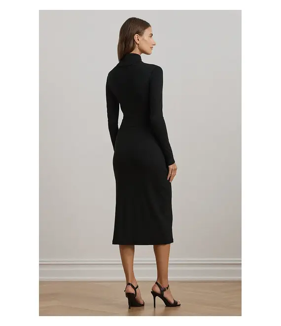 Φόρεμα Lauren Ralph Lauren χρώμα: μαύρο, 250951822