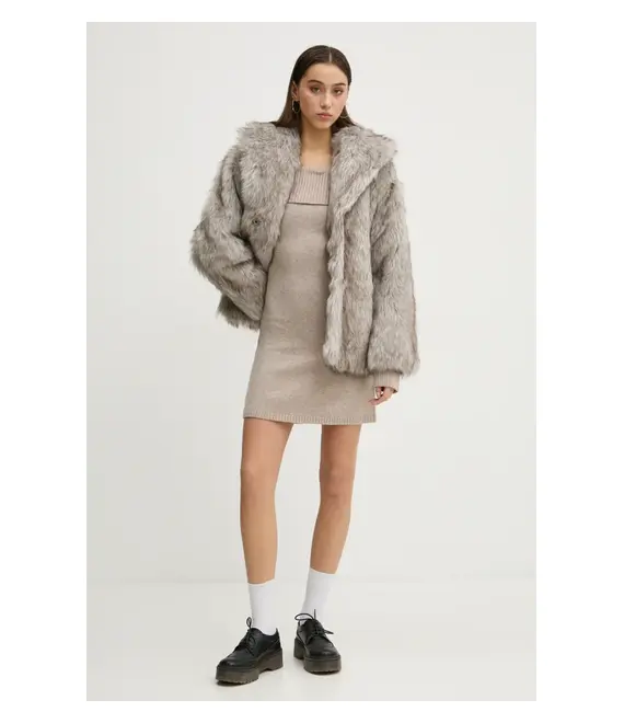 Φόρεμα Hollister Co. χρώμα: μπεζ, KI359-4292
