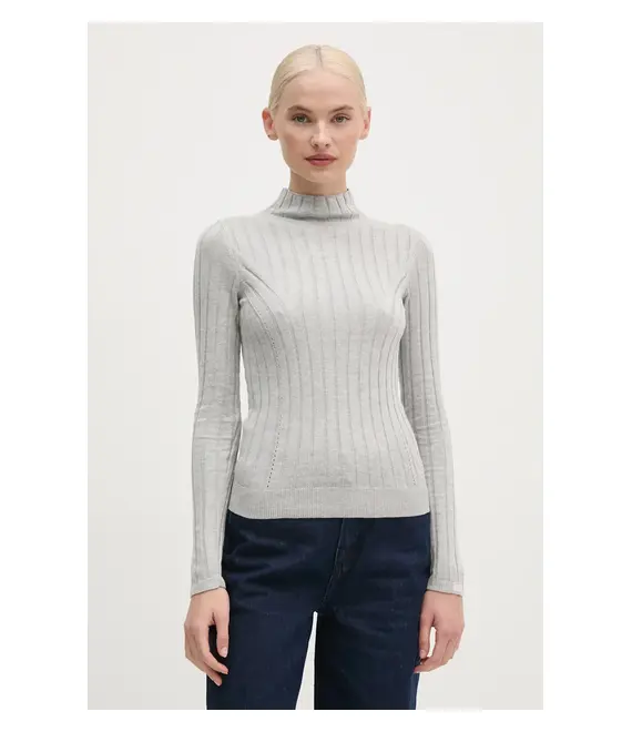 Πουλόβερ Pepe Jeans IZABEL TURTLENECK χρώμα: γκρι, PL702224