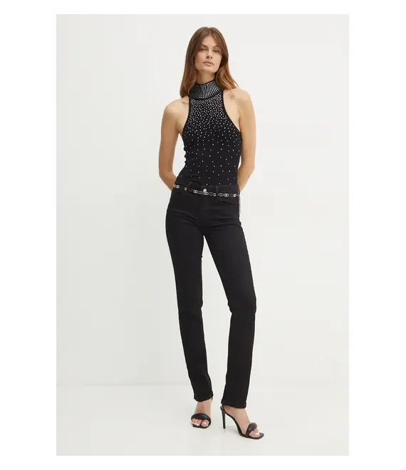 Top Marciano Guess JEN χρώμα: μαύρο, 4BGR37 5439Z