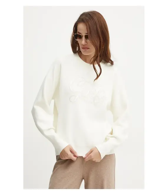 Πουλόβερ Guess LAURA χρώμα: μπεζ, W4BR07 Z26I2