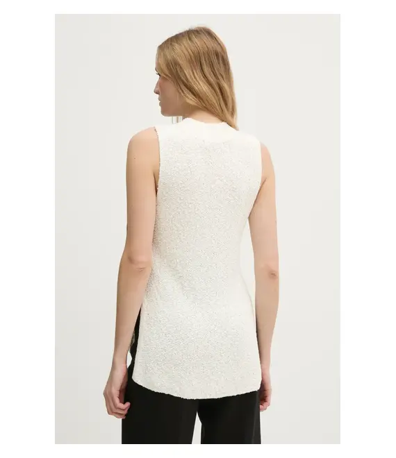 Γιλέκο Pedro del Hierro χρώμα: μπεζ, 5508902