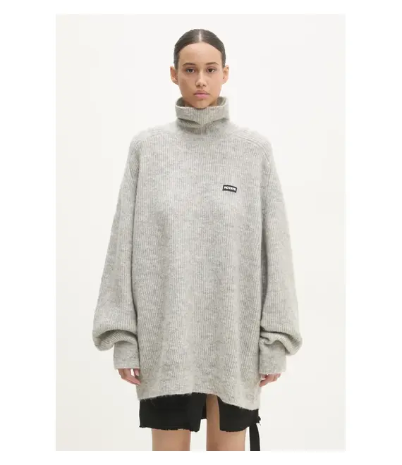 Μάλλινο πουλόβερ Rotate Turtleneck γυναικείο, χρώμα: γκρι, 113128039