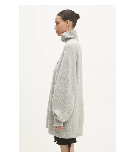 Μάλλινο πουλόβερ Rotate Turtleneck γυναικείο, χρώμα: γκρι, 113128039