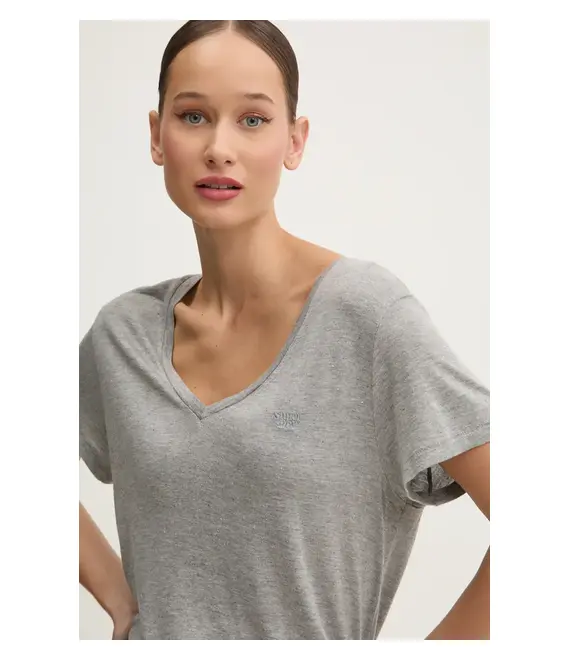 Μπλουζάκι Superdry χρώμα: ασημί, W1011596A-SFP