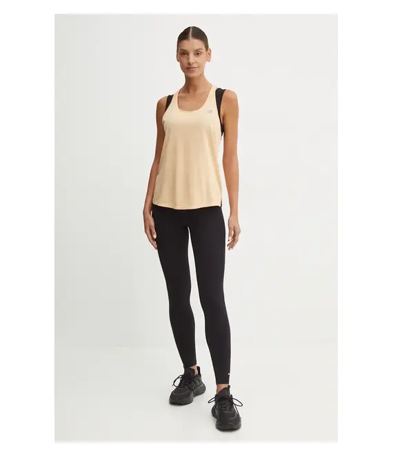 Τοπ προπόνησης New Balance Athletics χρώμα: πορτοκαλί, WT41250PRE