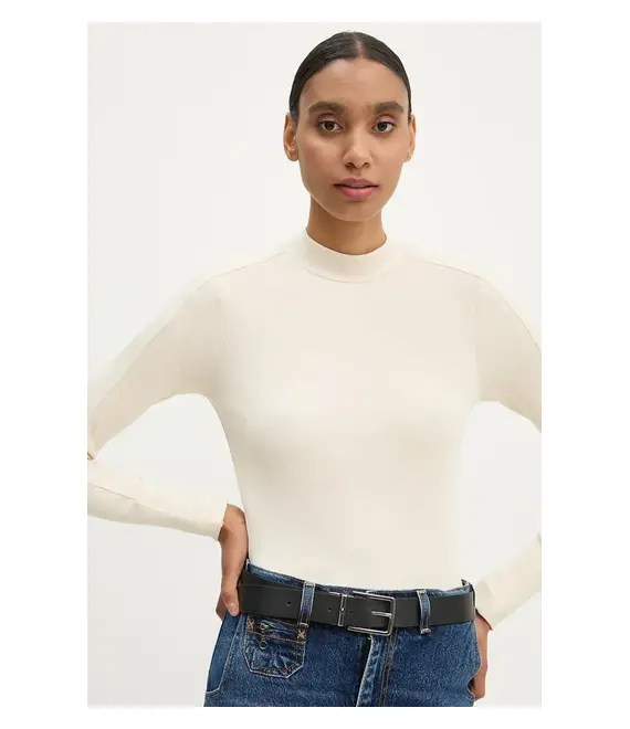 Longsleeve G-Star Raw χρώμα: μπεζ, D25033-D850