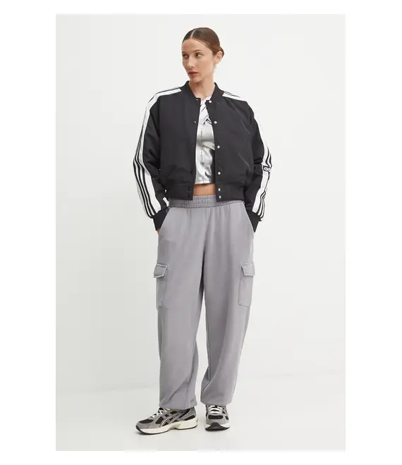 Top adidas Originals χρώμα: ασημί, JM9261