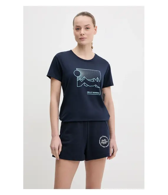 Μπλουζάκι Helly Hansen SKOG χρώμα: ναυτικό μπλε, 63083