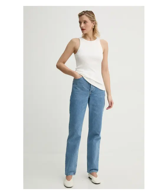 Top By Malene Birger AMANI χρώμα: μπεζ, Q71679008Z