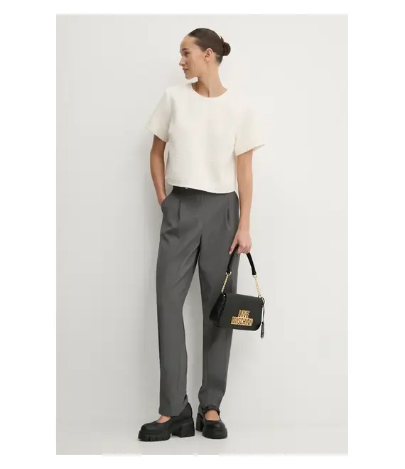 Μπλουζάκι Abercrombie & Fitch χρώμα: μπεζ, KI140-4331