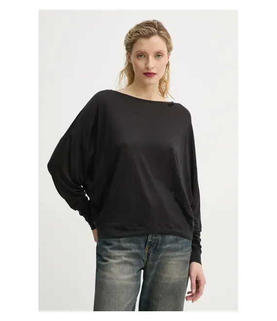 Μακρυμάνικο G-Star Raw χρώμα: μαύρο, D25074-9297