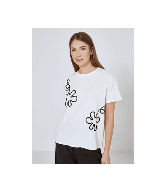 T-shirt με παγιέτες SN7590.4121+1