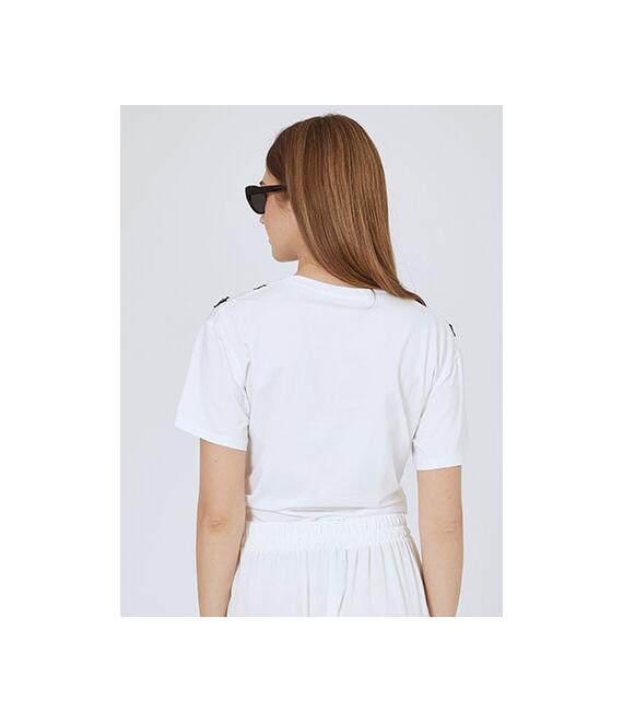 T-shirt με strass και κέντημα SN7590.4151+1