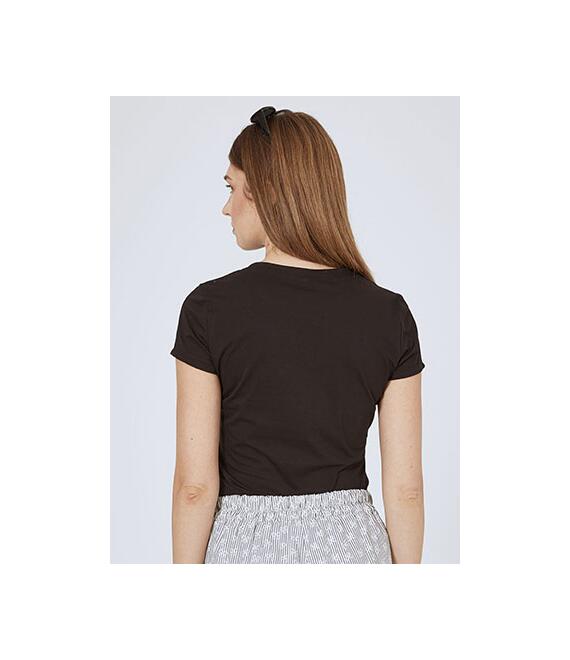 T-shirt με καρδιά glitter και strass SN7958.4069+1
