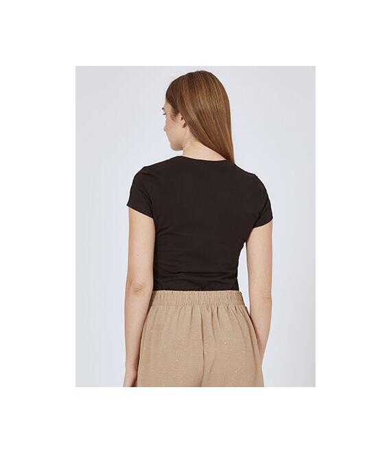 Τ-shirt με καρδιές strass SN7958.4300+2